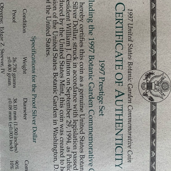 United States Mint 1997 Prestige Set - Picture 6 of 6